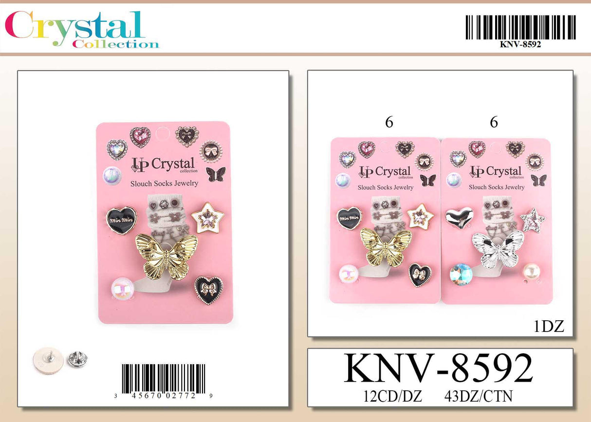 Slouch Socks Jewelry Charms #KNV8592 (12PC)