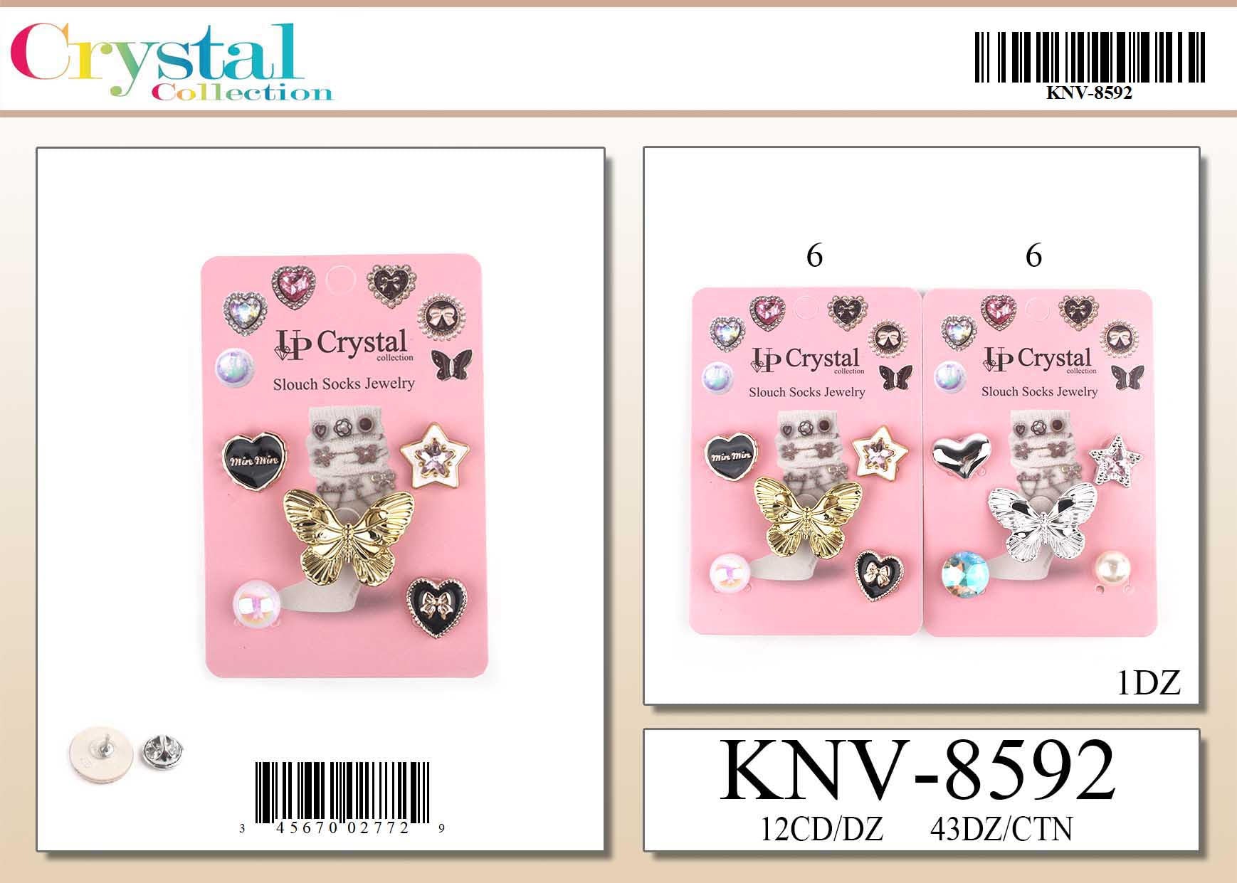 Slouch Socks Jewelry Charms #KNV8592 (12PC)