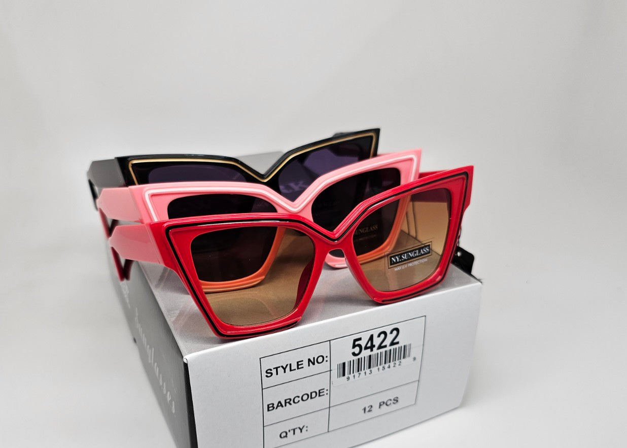 Wholesale Fashion Sunglasses #5422 (12PC)