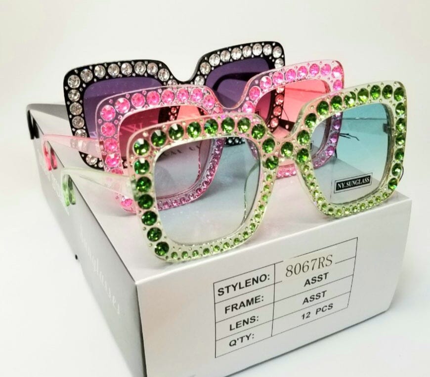 Wholesale Fashion Sunglasses #8067RS (12PC)