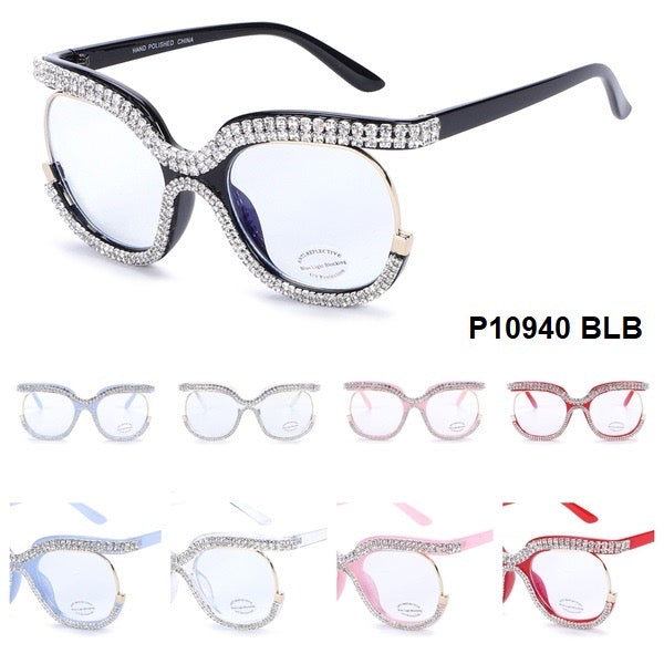 Wholesale Fashion Sunglasses #P10940BLB (12PC)