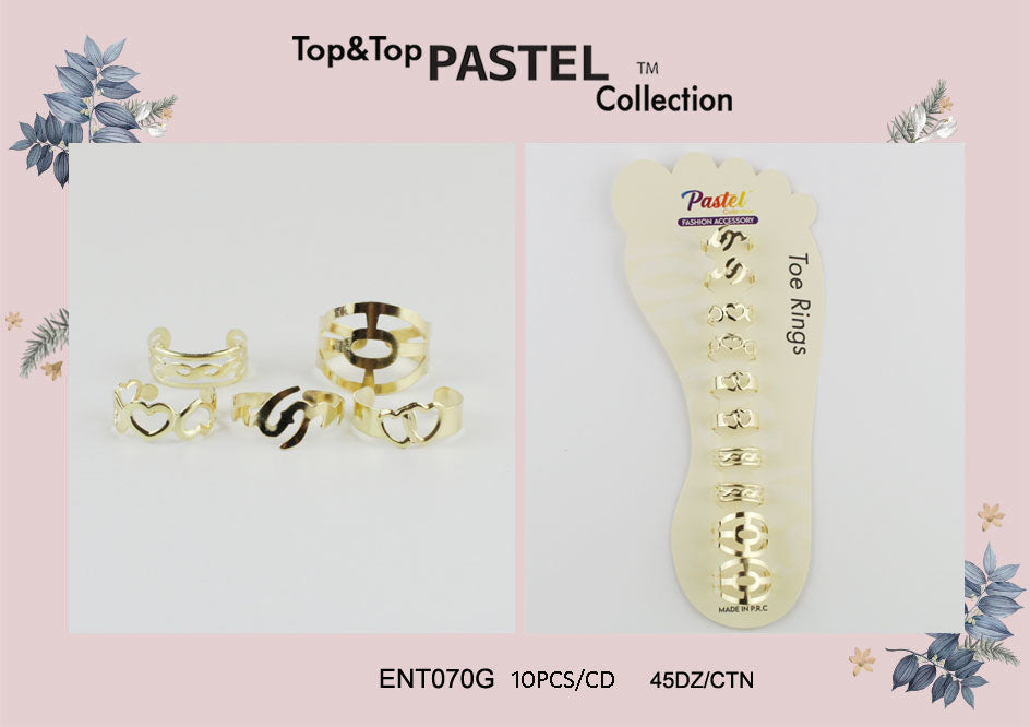 Fashion Toe Ring #ENT070G - Gold (12PC)