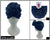 Knotted Design Head Wrap #ETB9113BK / Shimmer Black (12PC)