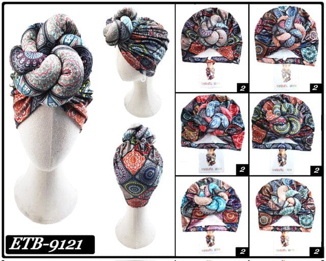 Knotted Design Head Wrap #ETB9121 / Assort (12PC)