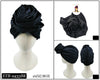 Big Flower Knotted Fashion Turban #ETB9433 - Multiple Colors (12PC)