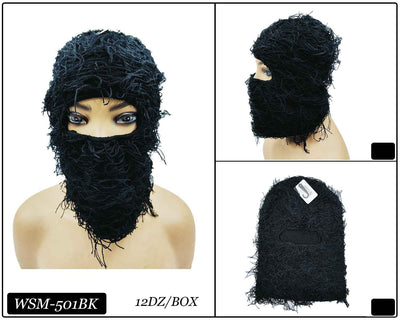 Fashion Winter Fuzzy Ski Mask #WSM501 - Multiple Colors (PC)