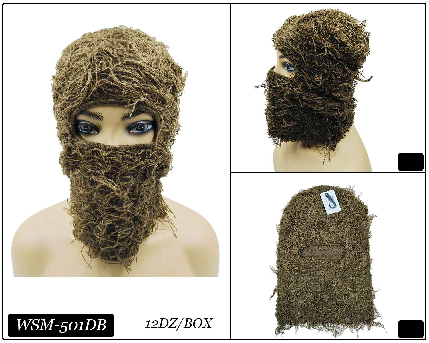 Fashion Winter Fuzzy Ski Mask #WSM501 - Multiple Colors (PC)