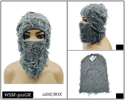 Fashion Winter Fuzzy Ski Mask #WSM501 - Multiple Colors (PC)