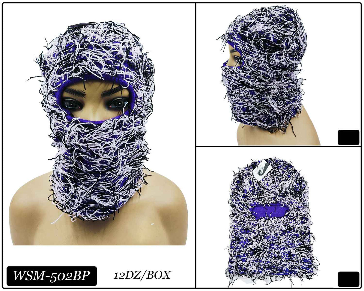 Fashion Winter Fuzzy Ski Mask #WSM502 - Multiple Colors (PC)