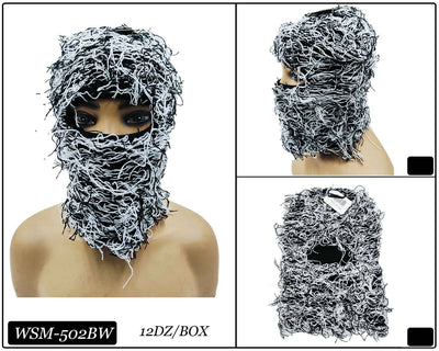 Fashion Winter Fuzzy Ski Mask #WSM502 - Multiple Colors (PC)