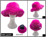 Fashion Fuzzy Reversible Bucket Hat #WBH1390 - Multiple Colors (PC)