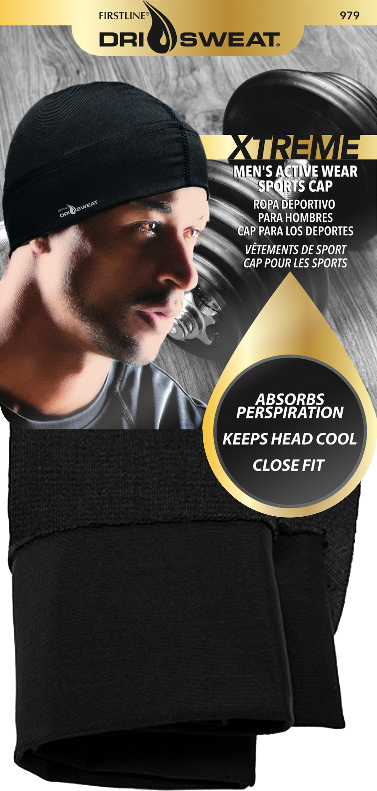 #979 Dri Sweat Xtreme Men Sports Cap (8PC)