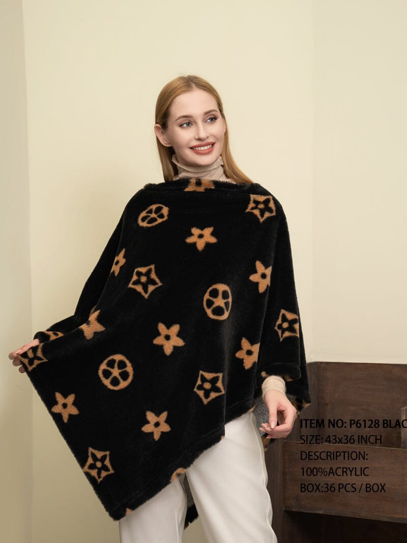 Winter Fashion Poncho Sweater #P6128 (PC) - YoungsGA.com