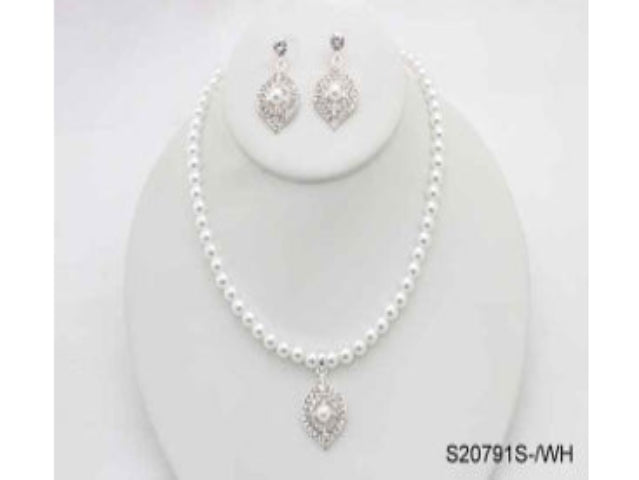 Fashion Jewelry Set #S20791 - White (PC)