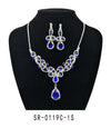 Clip On Fashion Jewelry Set #SR0119C - Multiple Colors (PC)