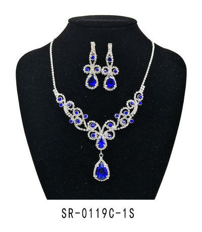 Clip On Fashion Jewelry Set #SR0119C - Multiple Colors (PC)