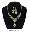 Clip On Fashion Jewelry Set #SR0119C - Multiple Colors (PC)