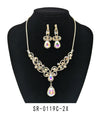 Clip On Fashion Jewelry Set #SR0119C - Multiple Colors (PC)