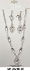 Clip On Fashion Jewelry Set #SR0029 - Multiple Colors (PC)