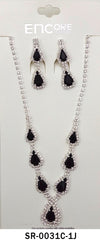 Clip On Fashion Jewelry Set #SR0031 - Multiple Colors (PC)