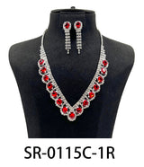 Clip On Fashion Jewelry Set #SR0115 - Multiple Colors (PC)