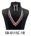 Clip On Fashion Jewelry Set #SR0115 - Multiple Colors (PC)