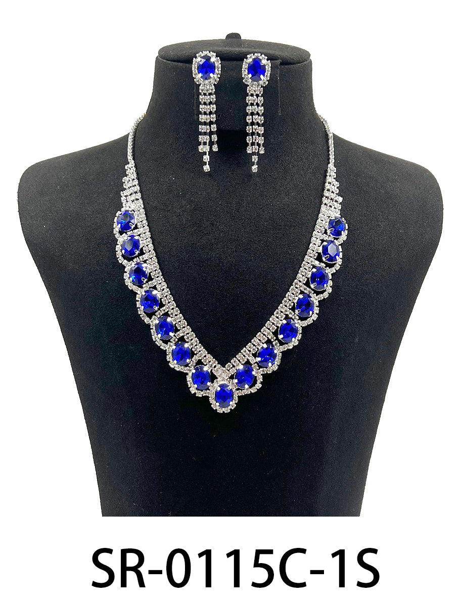 Clip On Fashion Jewelry Set #SR0115 - Multiple Colors (PC)