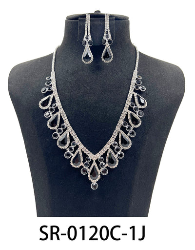 Clip On Fashion Jewelry Set #SR0120 - Multiple Colors (PC)