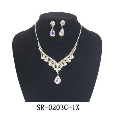 Clip On Fashion Jewelry Set #SR0203 - Multiple Colors (PC)