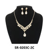 Clip On Fashion Jewelry Set #SR0203 - Multiple Colors (PC)