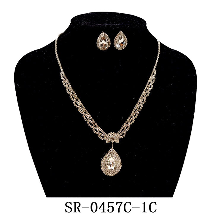 Clip On Fashion Jewelry Set #SR0457C-1C (PC)