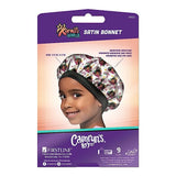 #1003 Karma's World Satin Bonnet / White & Pink (6PC)