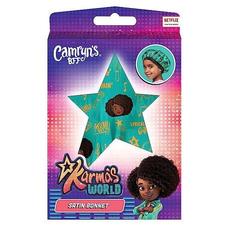 #1103 Karma's World Satin Bonnet / Teal (6PC)