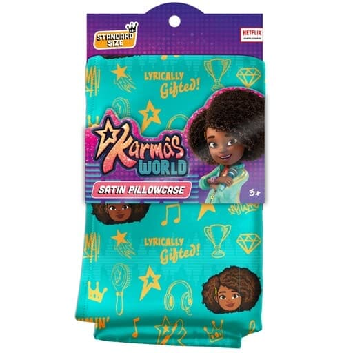 #1108 Karma's World Satin Pillowcase / Teal (PC)