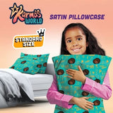 #1108 Karma's World Satin Pillowcase / Teal (PC)