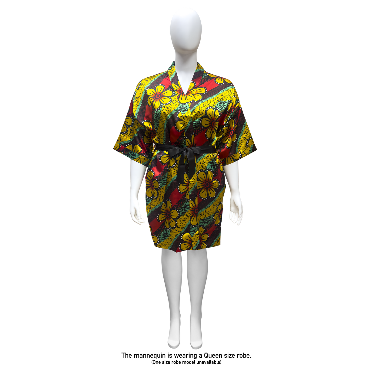 Lux Pattern Satin Short Robe #3801-3807 & 3841-3847 (PC)