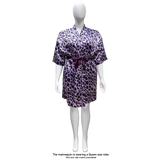 Lux Pattern Satin Short Robe #3801-3807 & 3841-3847 (PC)