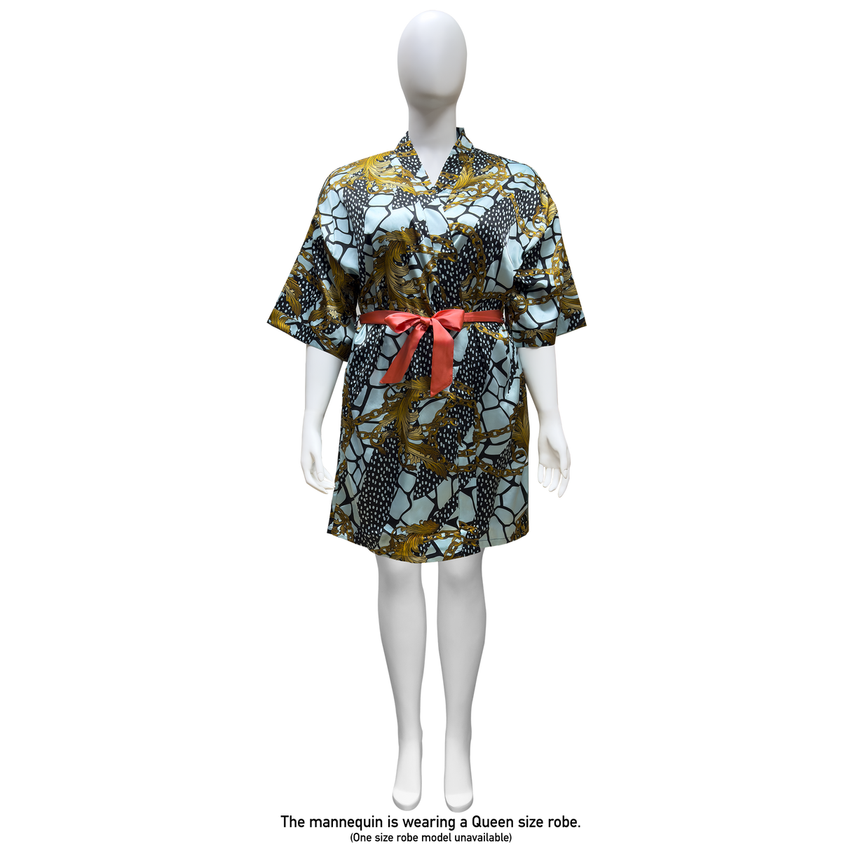 Lux Pattern Satin Short Robe #3801-3807 & 3841-3847 (PC)