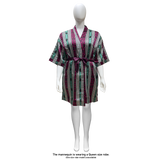 Lux Pattern Satin Short Robe #3801-3807 & 3841-3847 (PC)