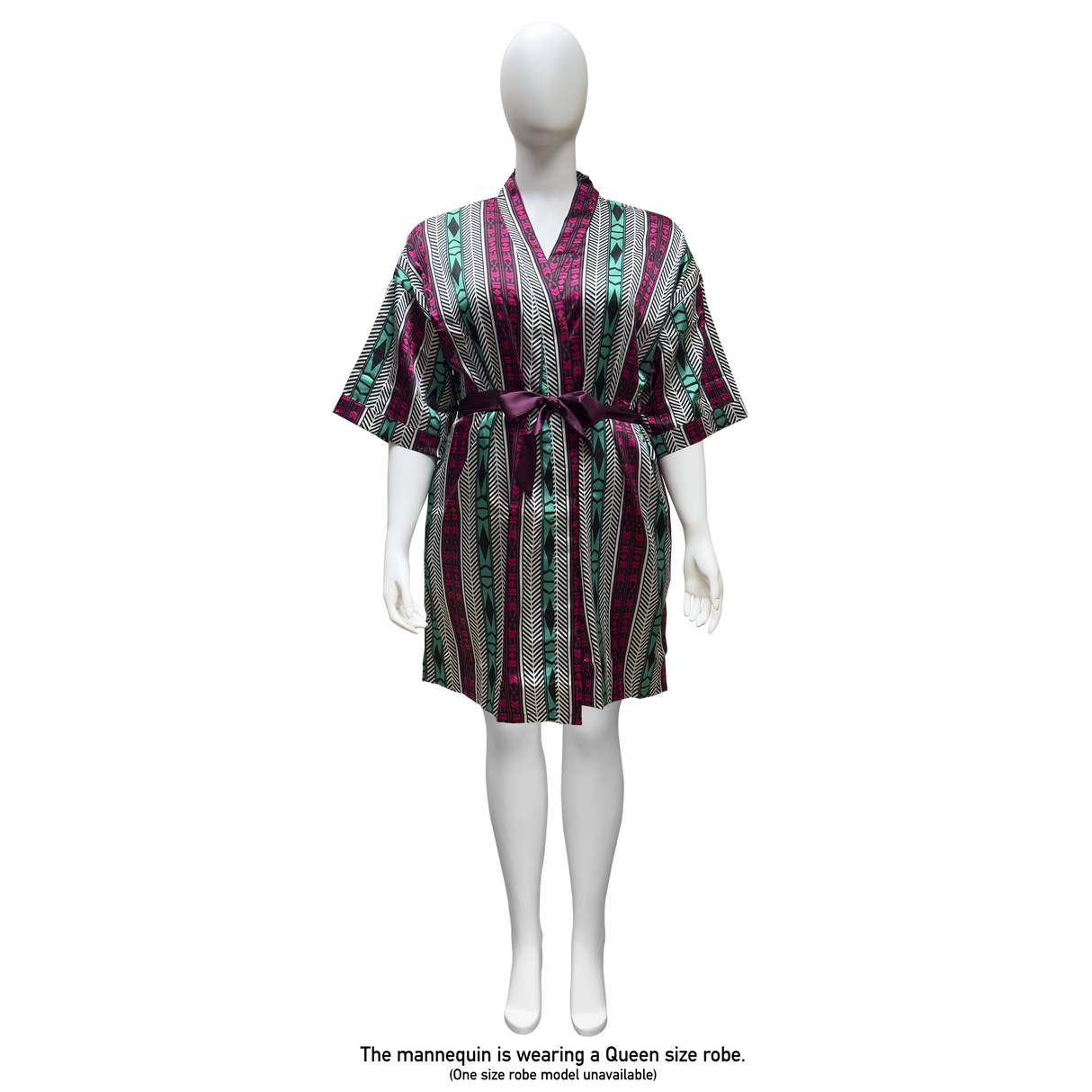 Lux Pattern Satin Short Robe #3801-3807 & 3841-3847 (PC)