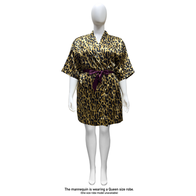 Lux Pattern Satin Short Robe #3801-3807 & 3841-3847 (PC)