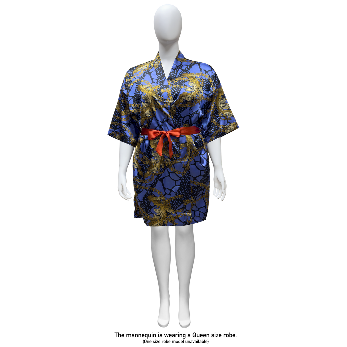 Lux Pattern Satin Short Robe #3801-3807 & 3841-3847 (PC)