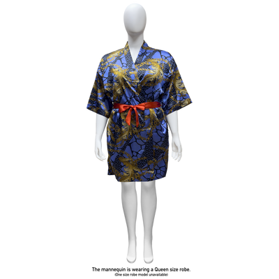 Lux Pattern Satin Short Robe #3801-3807 & 3841-3847 (PC)