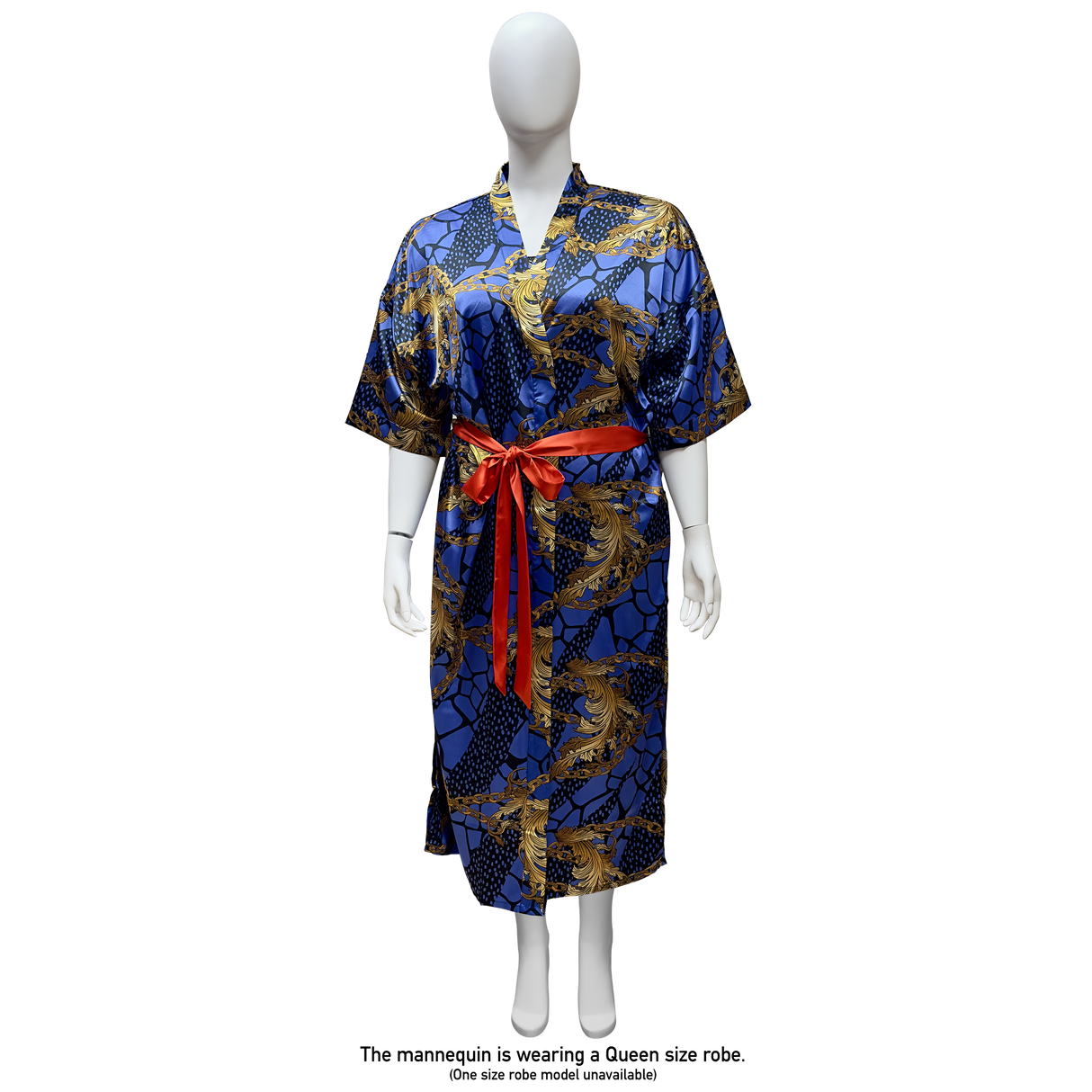 Lux Pattern Satin Long Robe #3821-3827 & 3861-3867 (PC)