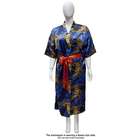 Lux Pattern Satin Long Robe #3821-3827 & 3861-3867 (PC)