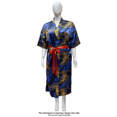 Lux Pattern Satin Long Robe #3821-3827 & 3861-3867 (PC)