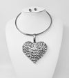 Fashion Heart Necklace Set #JN10206 - Multiple Colors (PC)