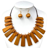 Fashion Wooden Necklace Set #JN10760 - Multiple Colors (PC)