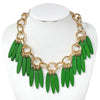 Fashion Wooden Chain Necklace #JN10778 - Multiple Colors (PC)