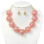 Fashion Large Bead Necklace Set #JN10906 - Multiple Colors (PC)